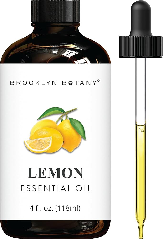 Brooklyn Botany Lemon Essential Oil - Huge 4 Fl Oz - 100% Pure and Natural - Premium Grade with D... | Amazon (US)