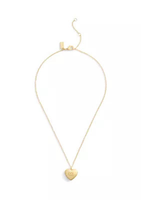 COACH Signature Heart Pendant Necklace | Belk