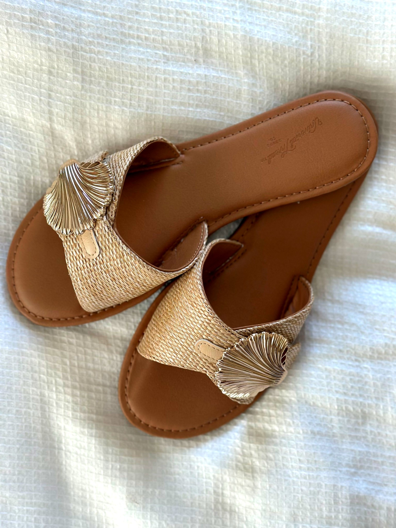 The prettiest sandals from Target! Summer shoes, summer slides, raffia sandals, trending summer shoes, seashell sandals, Fourth of July. Callie Glass 

#LTKShoeCrush #LTKSeasonal #LTKSummerEdit