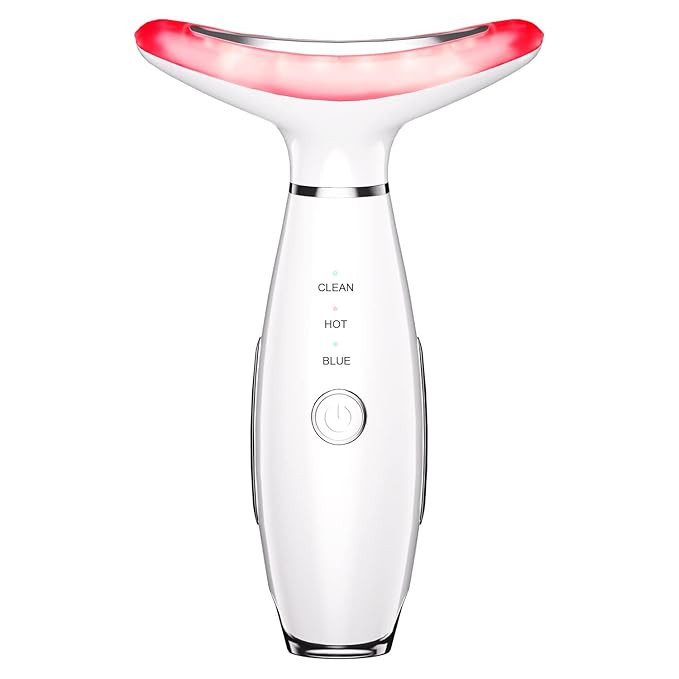 3-in-1 Beauty Massager for Face and Neck, Based on Triple Action LED, Thermal, and Vibration Tech... | Amazon (US)