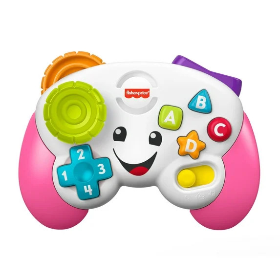 Fisher-Price Laugh & Learn Game & Learn Controller Musical Baby Toy with Lights, Pink | Walmart (US)