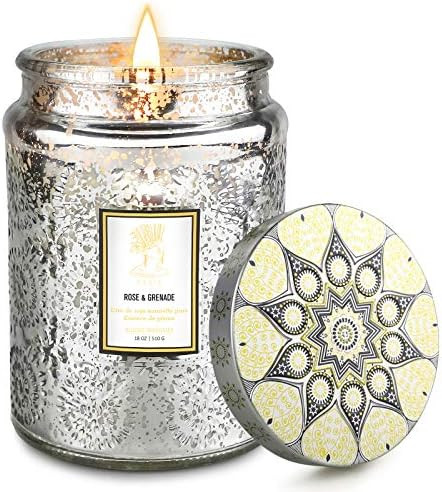 Scented Jar Candles Valentines Day Gifts for Women, Premium Long Lasting Subtle Scent Soy Wax Can... | Amazon (US)