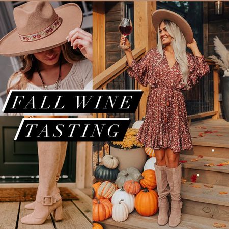 Fall day date to a winery, cider mill, or wedding vibes!!  

Fall dress, flowy dress, fall maternity, family photos, day date to the winery, pumpkin patch photos, fall boots, fall hats, fall hat, cute day date outfit.

#LTKSale #LTKstyletip #LTKSeasonal