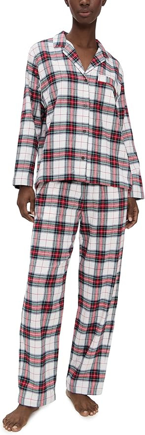 Eberjey Women's Flannel Long Pajama Set | Amazon (US)