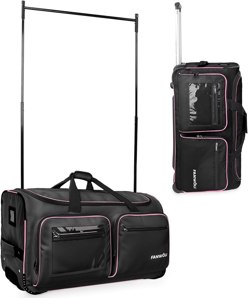 Fanwoli 23" Dance Bag with Garment Rack | Upgraded Stable System & Fabric | More Lightweight & We... | Amazon (US)