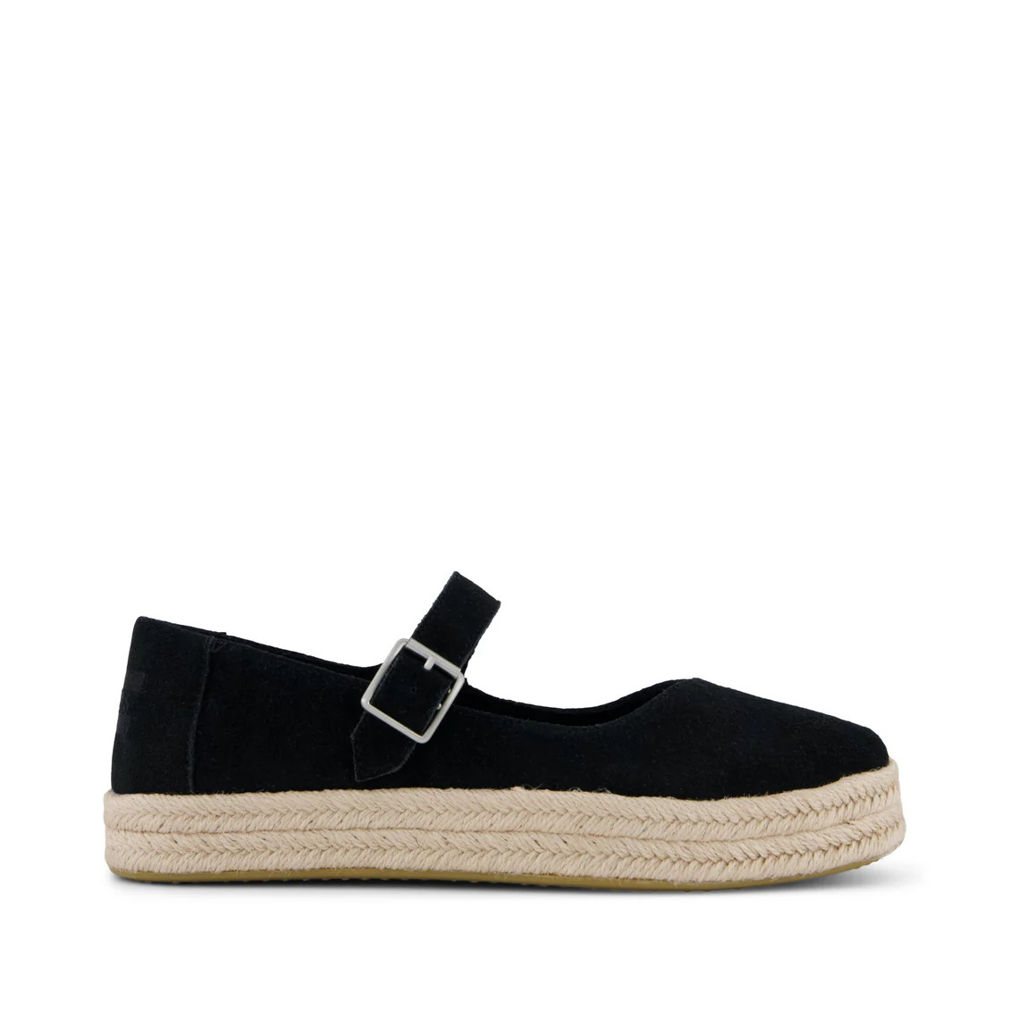Womens Carolina Mary Jane Espadrille Black Suede | Toms EMEA