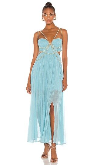THURLEY Marilyn Maxi Dress in Blue. - size 12/L (also in 10/M) | Revolve Clothing (Global)