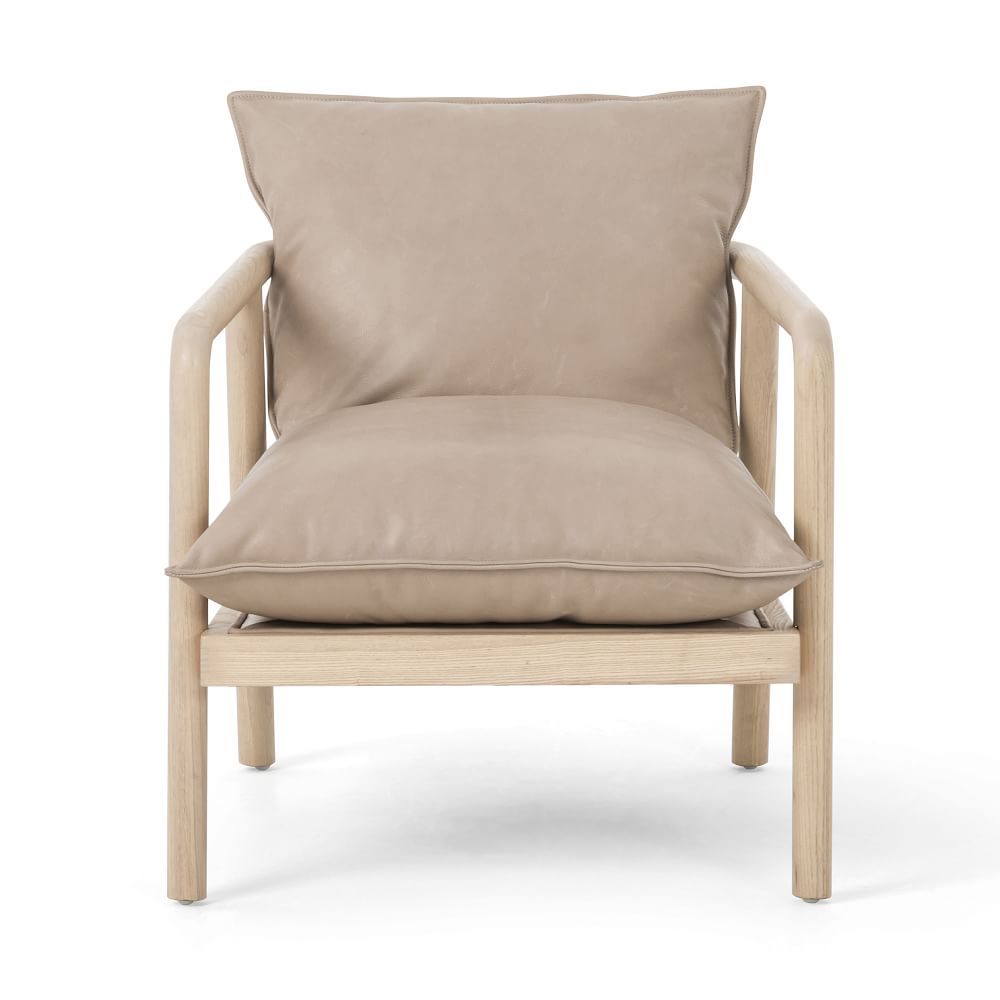 Low Profile Leather Chair | West Elm (US)