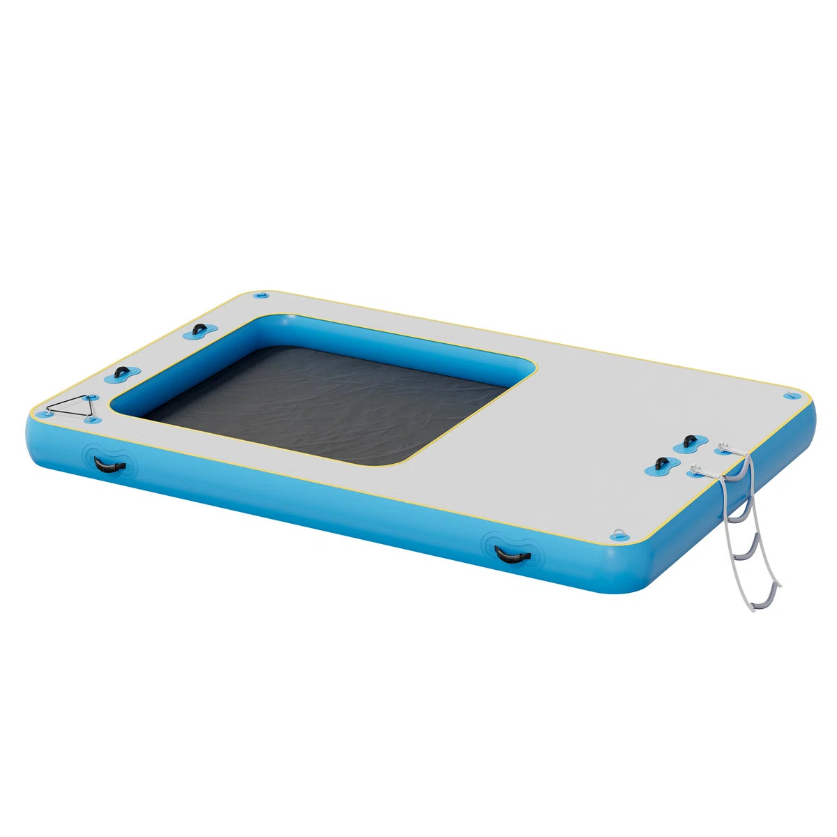 AMERLIFE Inflatable Floating Dock, Non-Slip Air Dock Platform loating Island Raft with Rope Ladde... | Wayfair North America