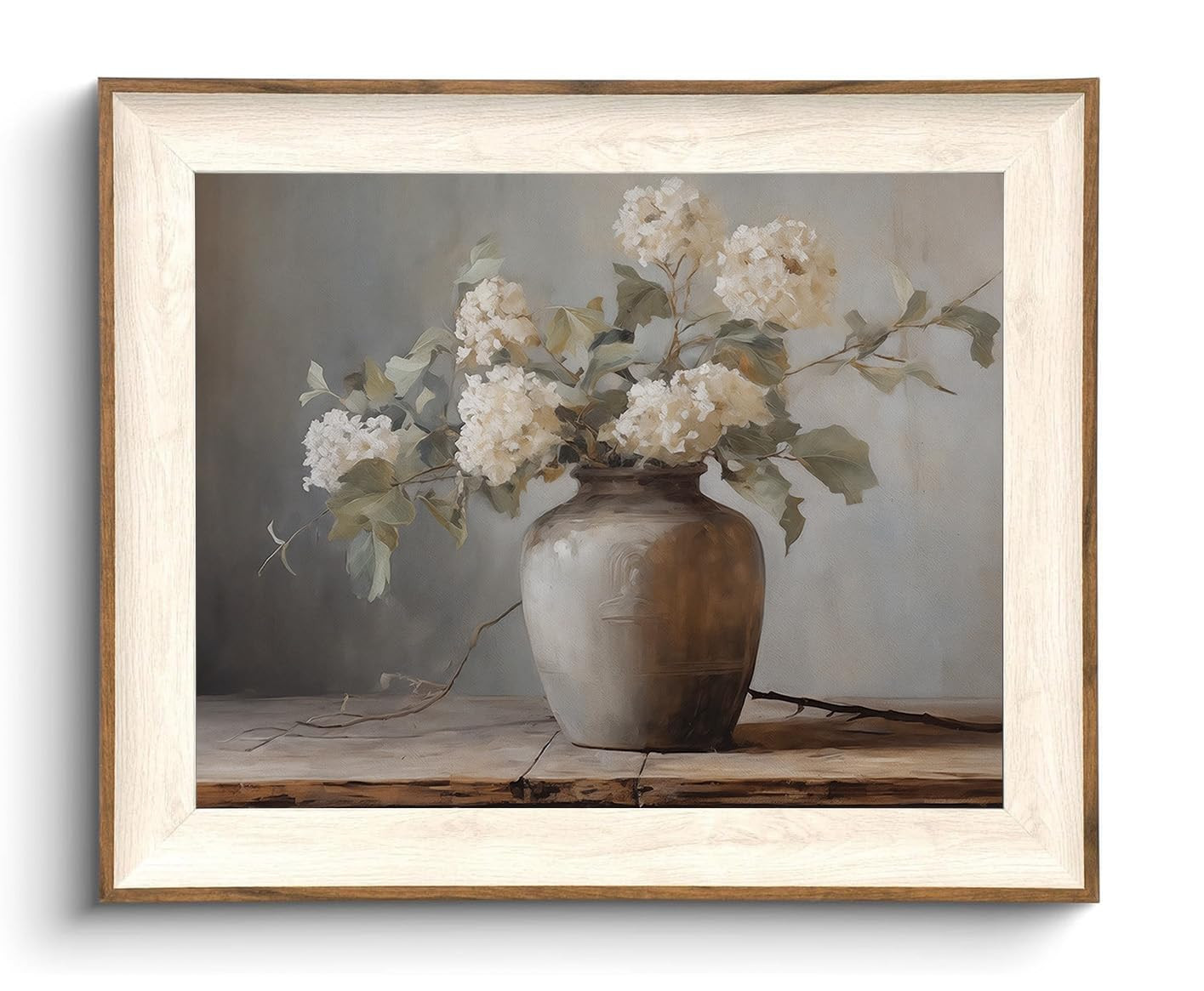 KISSFOX Framed Wall Art Vintage Wall Decor Hydrangea Canvas Art Flowers Pictures Botanical Painti... | Amazon (US)