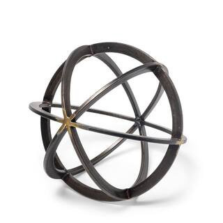 9 in. Black Metal Circular Decorative Object | The Home Depot