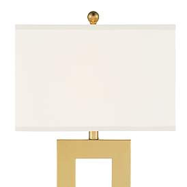 360 Lighting Marshall Modern Luxe Gold Open Rectangle Table Lamps Set of 2 | www.lampsplus.com | Lamps Plus