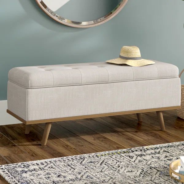 Davina Upholstered Flip Top Storage Bench | Wayfair North America
