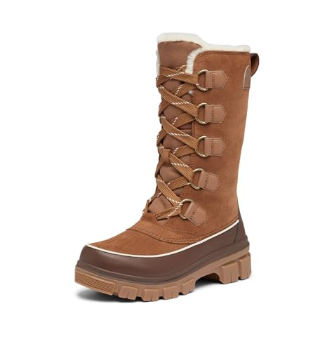 SOREL Women's Tivoli V Tall Waterproof Boot - Velvet Tan, Tobacco - 8.5 | Amazon (US)