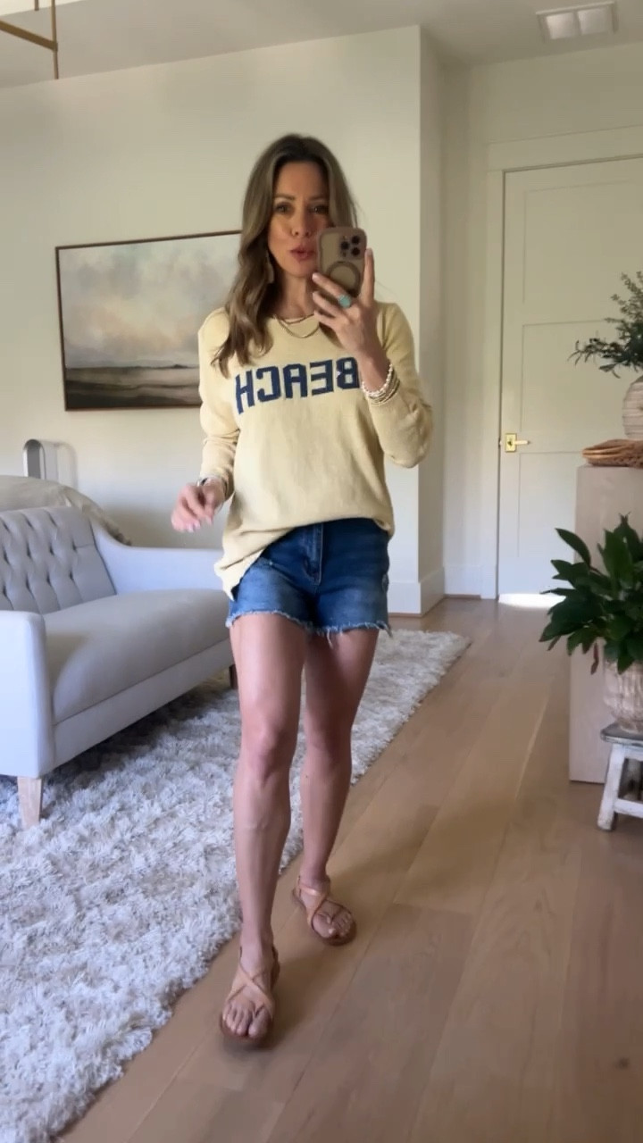 Amazon Fashion Faves! 

Knit Beach Pullover • I'm wearing an XS 

Jean Shorts • I'm wearing a Small

#LTKTravel #LTKSwim #LTKSeasonal