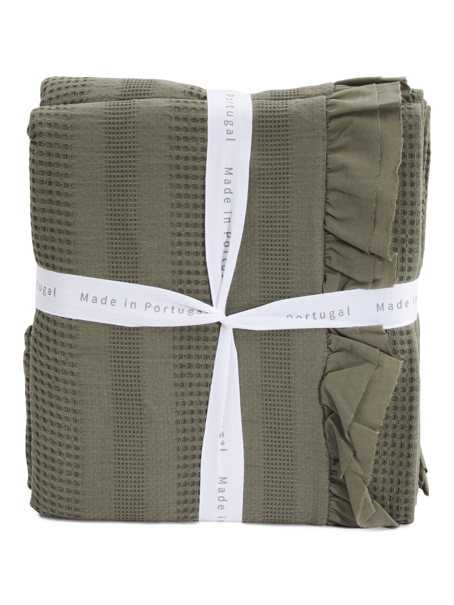 Made In Portugal Chunky Striped Waffle Coverlet | Bed & Bath | Marshalls | Marshalls