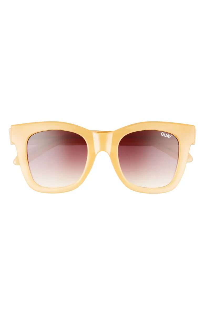 Quay Australia After Hours 50mm Polarized Gradient Square Sunglasses | Nordstrom | Nordstrom