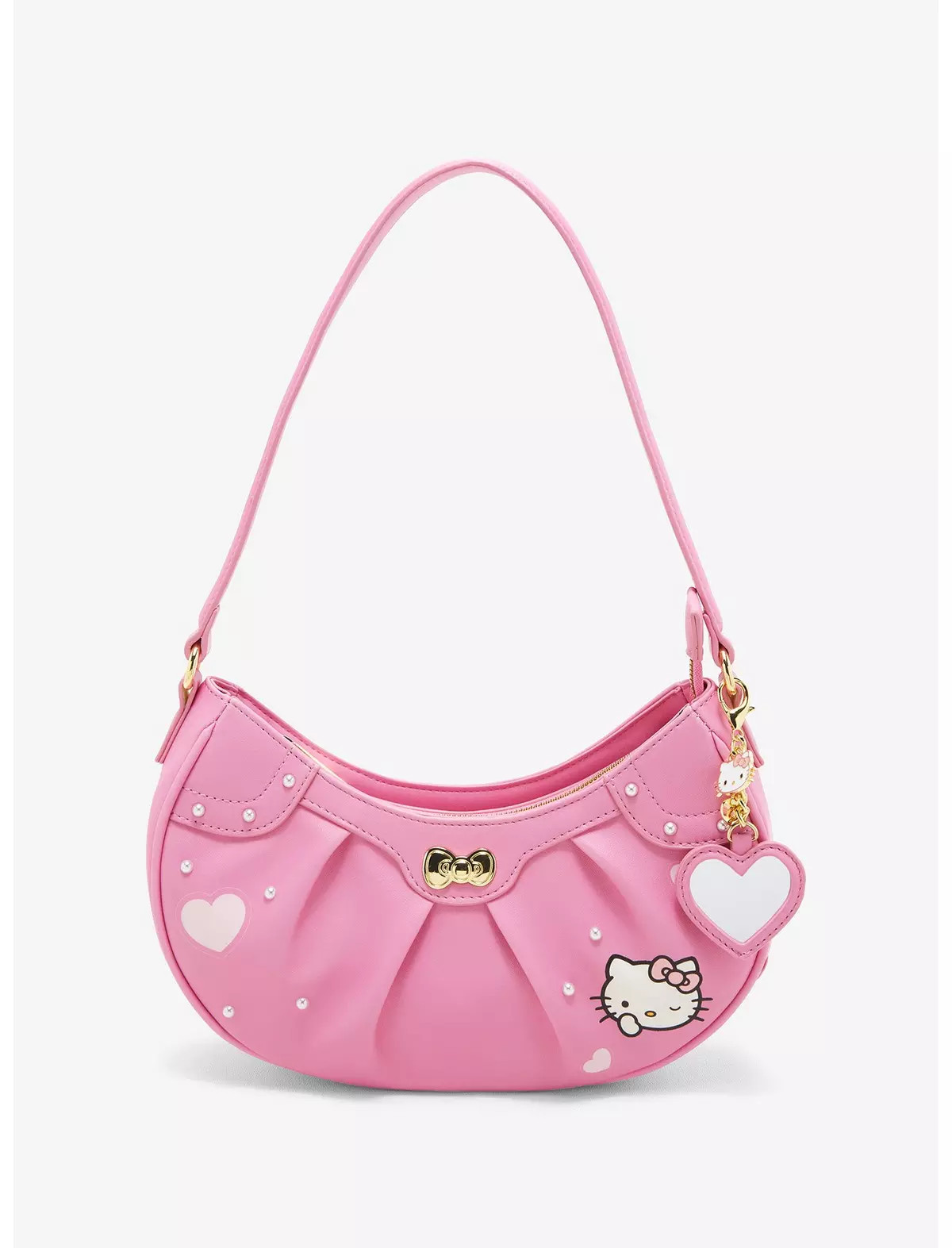 Her Universe Hello Kitty Pink Heart Baguette Bag | Hot Topic | Hot Topic