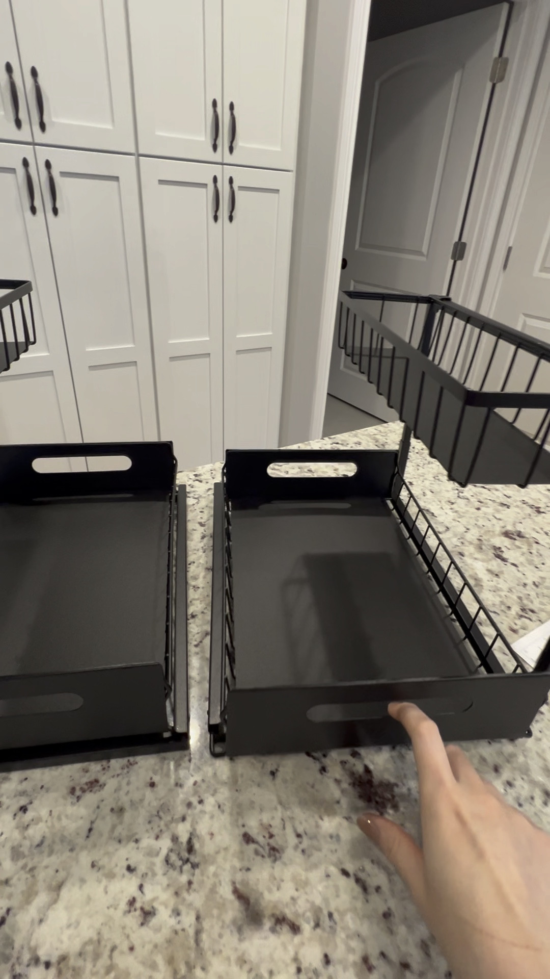 These organizers are a game changer!! I bought them because the cabinets under my kitchen sink were a disaster!! Now after using these it’s so much more clean and neat. You can use these to organize so many things! 
Great quality and they slide out as well! 😍 

Makeup organizer 
Cleaning products organizer 
Toiletry organizer 
Skincare organizer 

#LTKVideo #LTKfindsunder50 #LTKhome