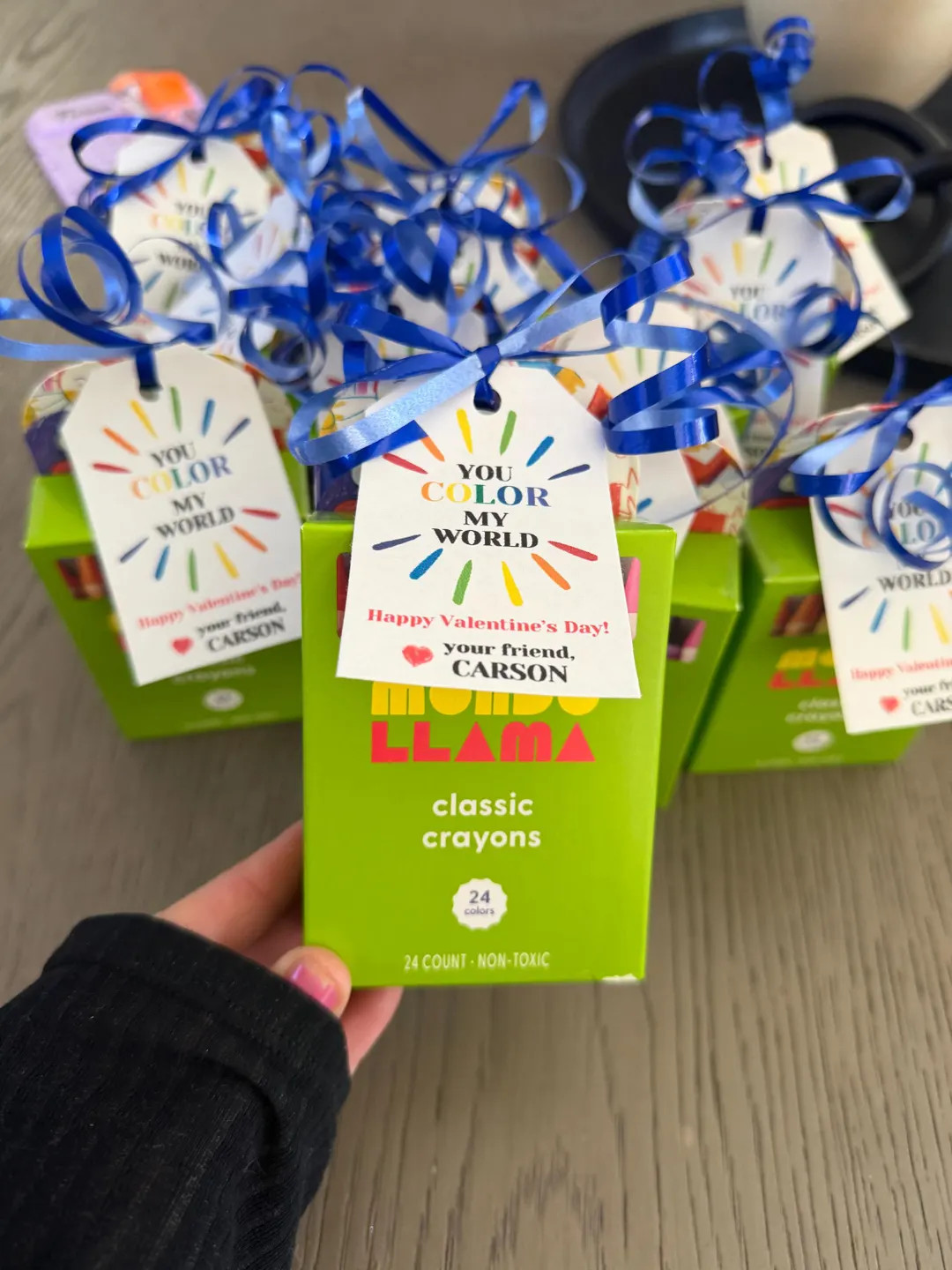 Valentine Crayon Colorful Printable Tag | Custom Name Gift | Easily Print at Home | Attach to Cra... | Etsy (US)