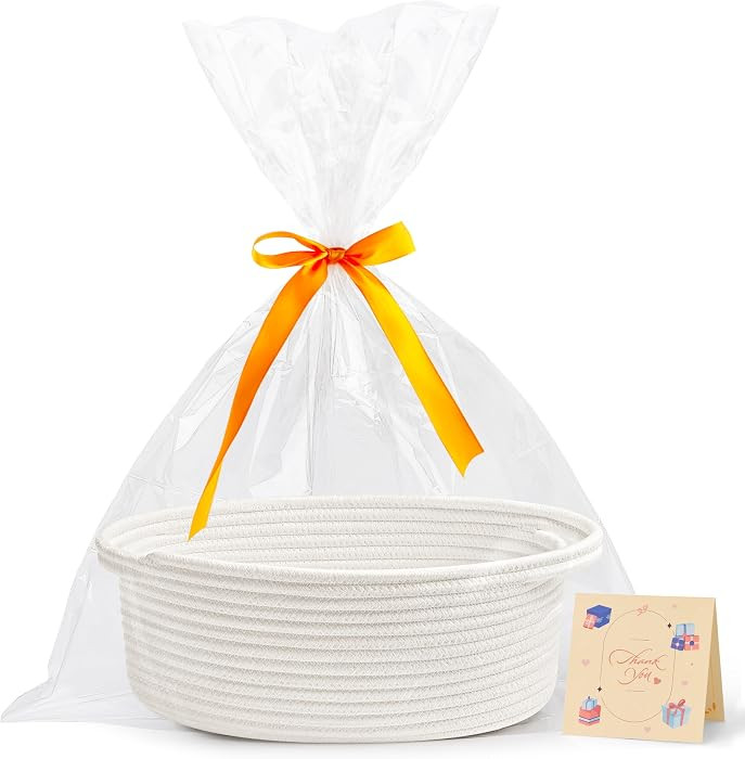 Pro Goleem Small Gift Basket with Gift Bags and Ribbon Woven Storage Basket | Amazon (US)