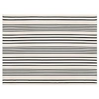 Black and White Indoor Outdoor Rug, 5’x8’ Cotton Striped Reversible Washable Modern Farmhouse... | Amazon (US)