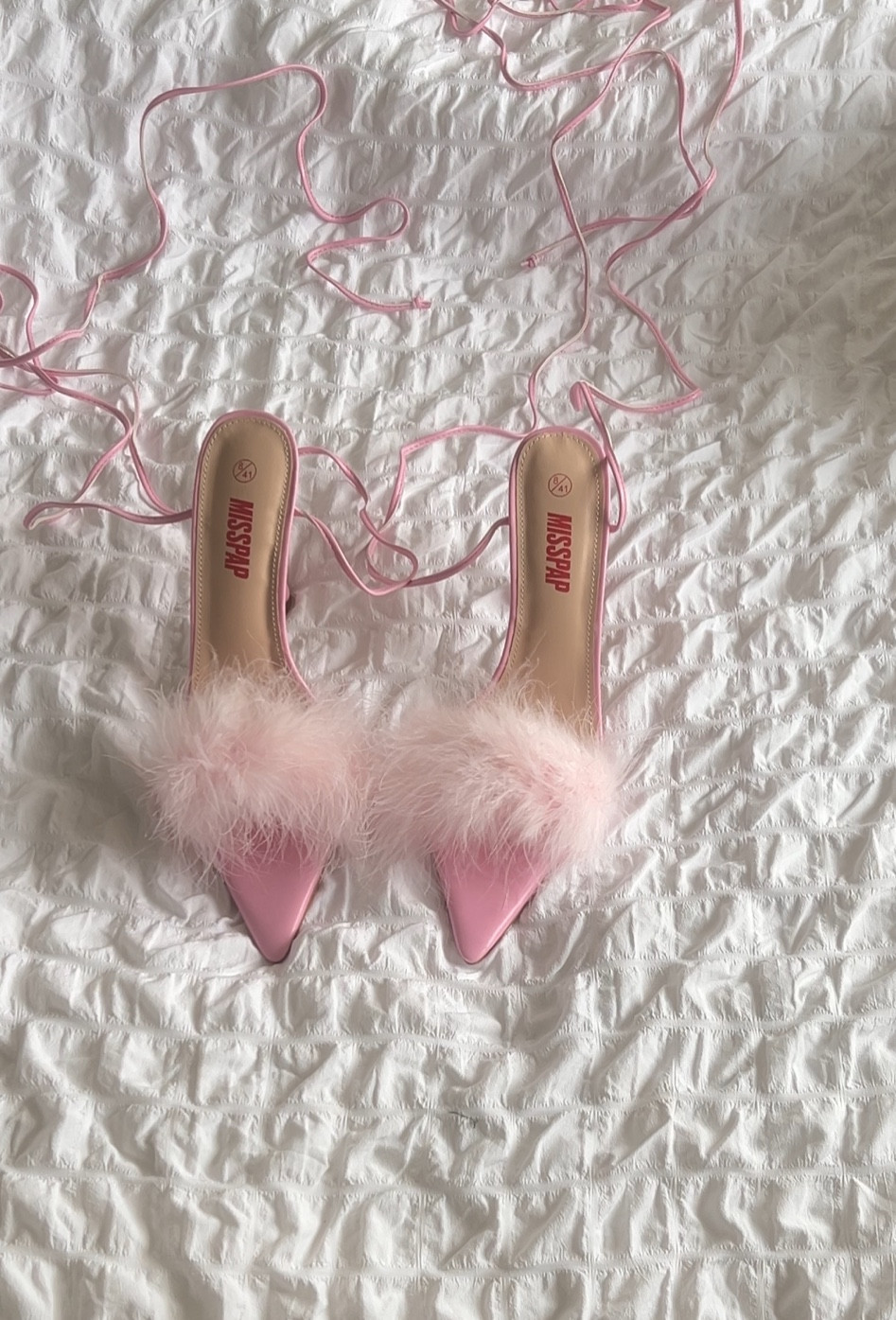Thee pink fluffy heels, boohoo, misspap, pink heels 

#LTKshoecrush #LTKsalealert #LTKstyletip