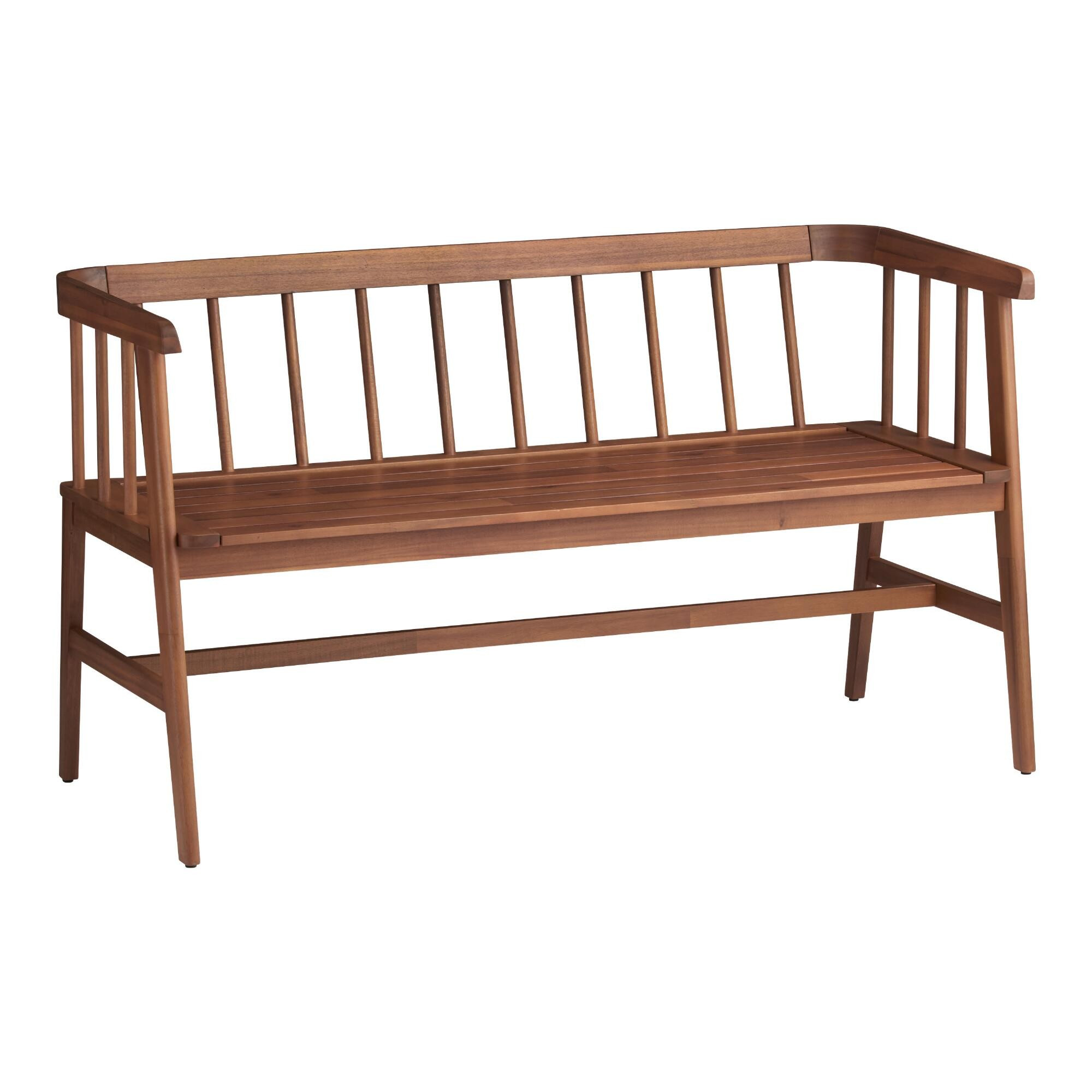 Acacia Wood Artemis Outdoor Bench | World Market