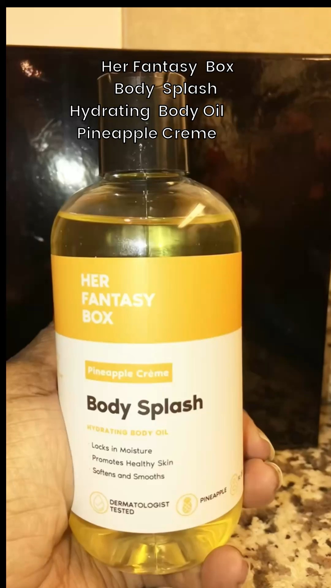 After my shower, my skin was so dry. I had to do something that’s when I gave her fantasy box body splash, hydrating oil in the flavor pineapple cream, a try. It smells so amazing. It helps with body odor, and it helps to keep my skin smooth. So if you’d like to give this a try, click the link today and make it yours. Please subscribe. Follow me for more content. @Herfantasybox #hydratingbodyoil #bodyoil #bodyodor

#LTKselfcare