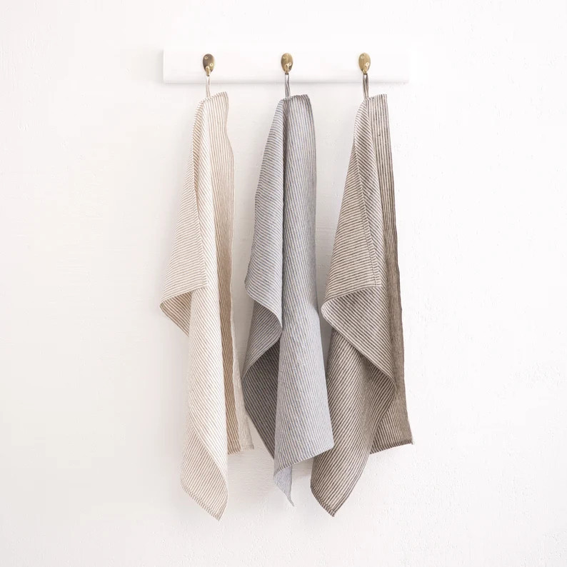 Linen Towels, Linen Kitchen Towels, Washed Linen Tea Towels, Linen Gift | Etsy (US)