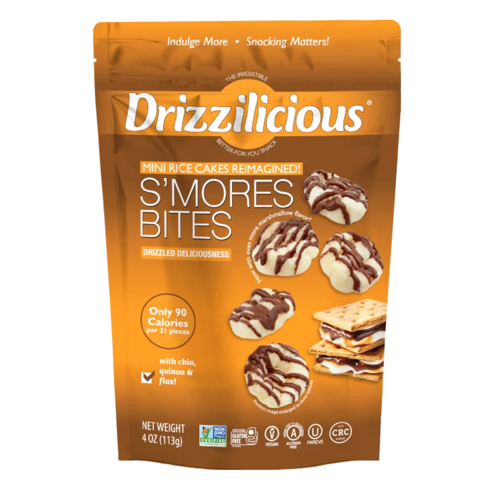 Drizzilicious S'mores Mini Rice Cake Bites, 4 oz | Walmart (US)