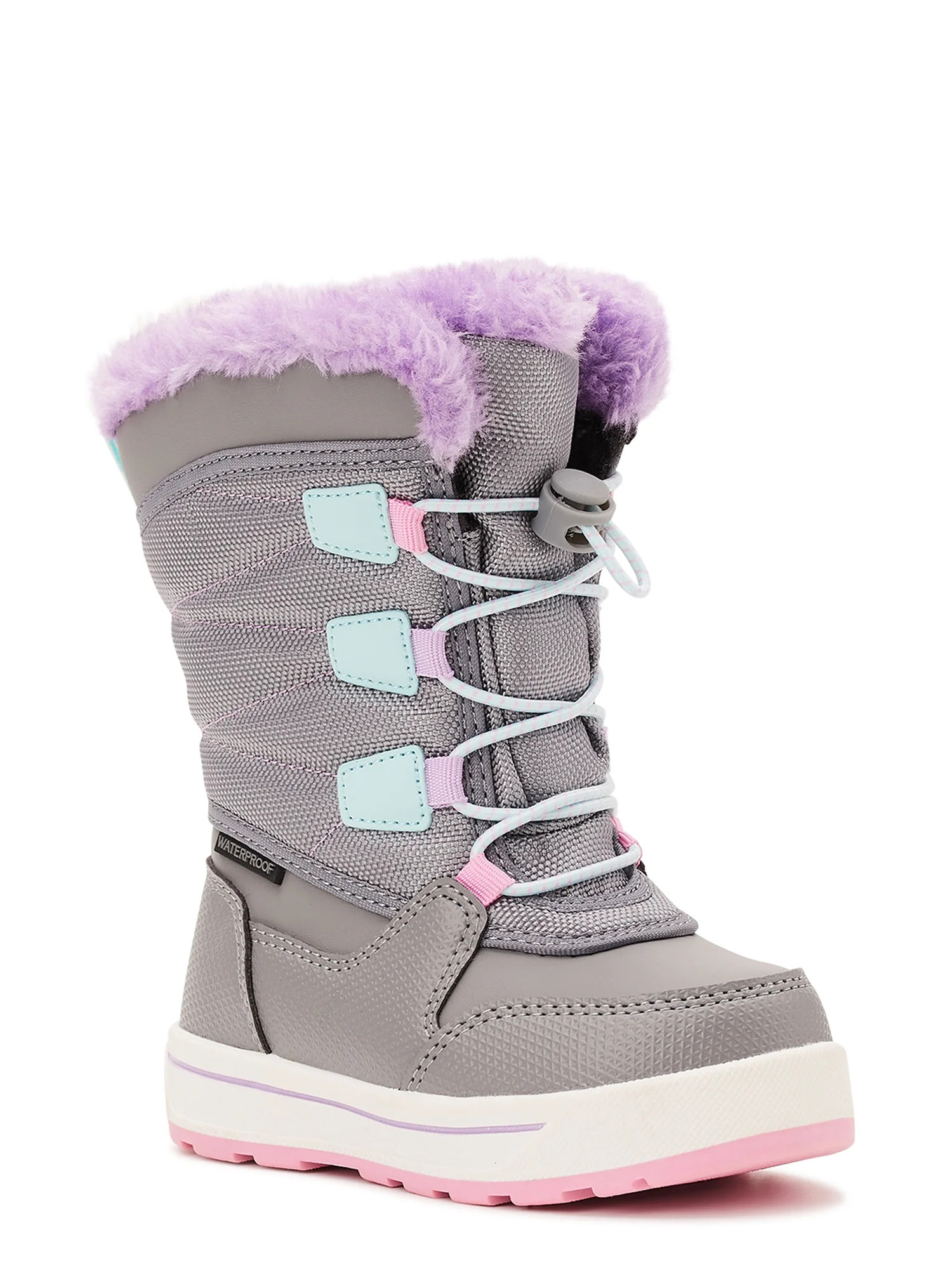 Wonder Nation Toddler Girls Tall Bungee Winter Boot | Walmart (US)