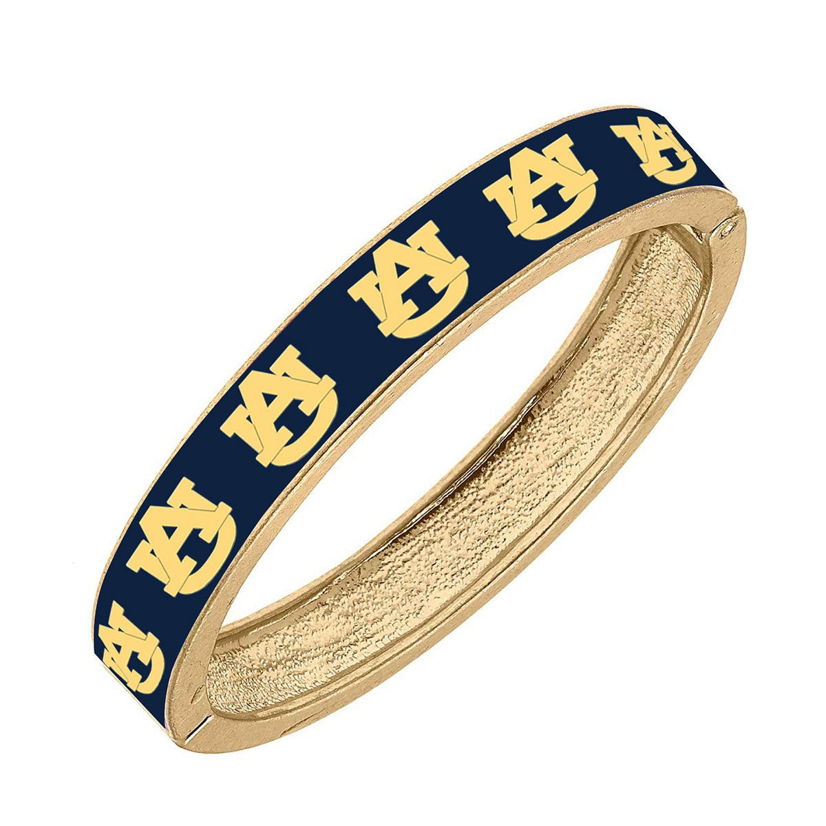 Auburn University Enamel Hinge Bangle in Navy | CANVAS