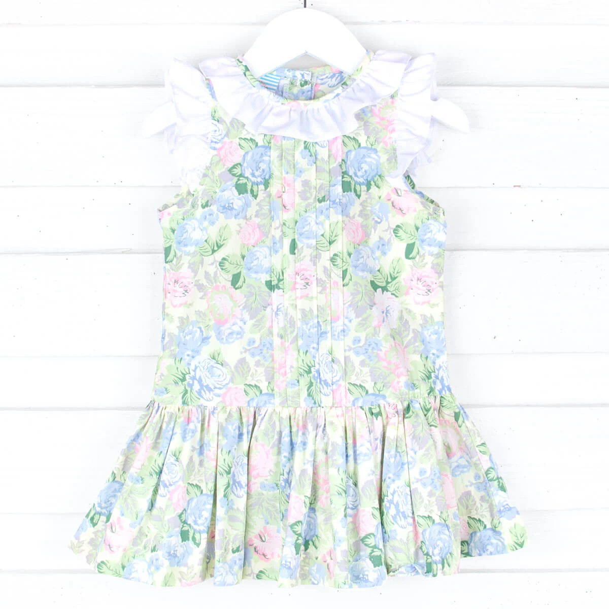 Sunny Days Floral Ruffle Collared Dress | Classic Whimsy