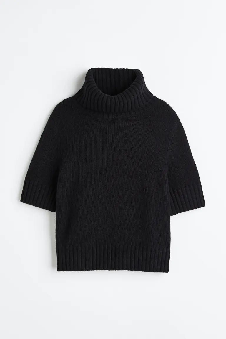 Cashmere-blend polo-neck top | H&M (UK, MY, IN, SG, PH, TW, HK)
