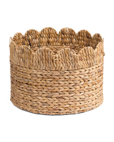 Scalloped Top Round Basket | TJ Maxx
