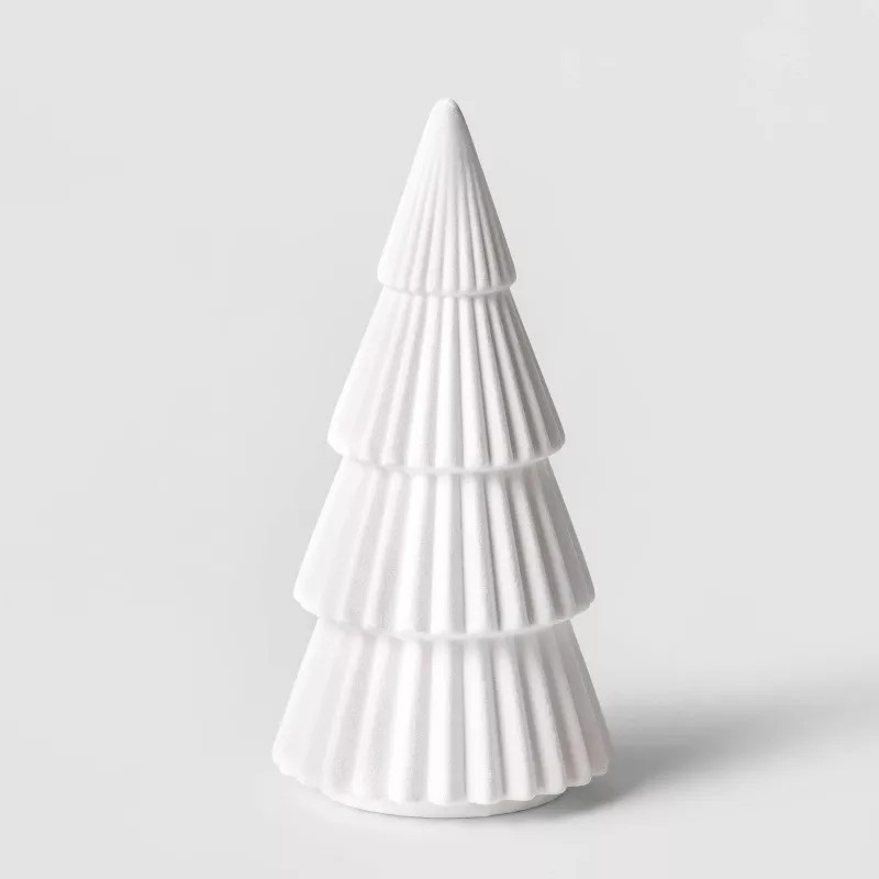 10.5" Flocked Tree Decorative Figurine White - Wondershop™ | Target