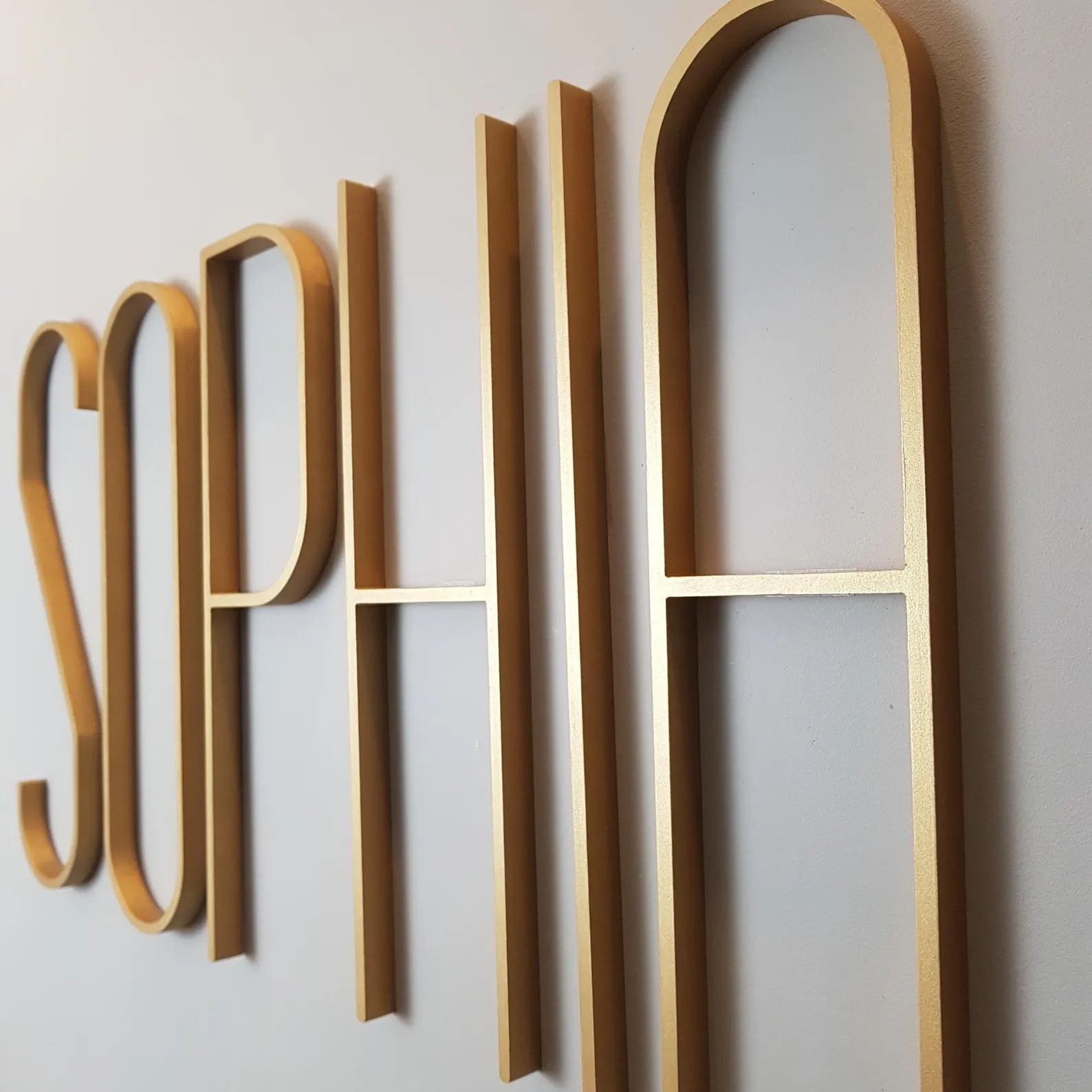 Minimalist Wooden Wall Letter – Personalized Initial for Gallery Wall Decor, Mid Century Modern... | Etsy (Global)