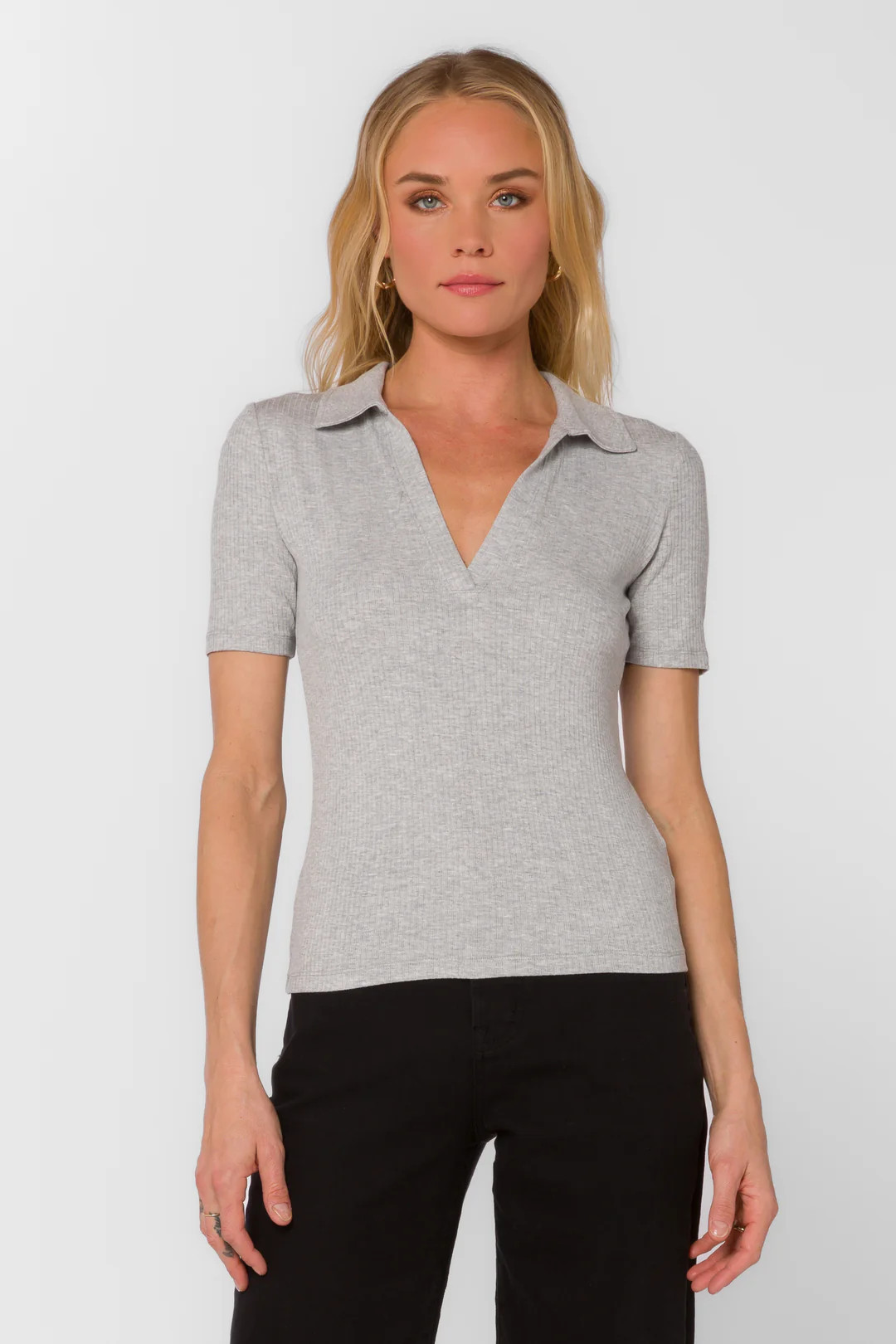 Adrianna Grey Tee | Velvet Heart Clothing