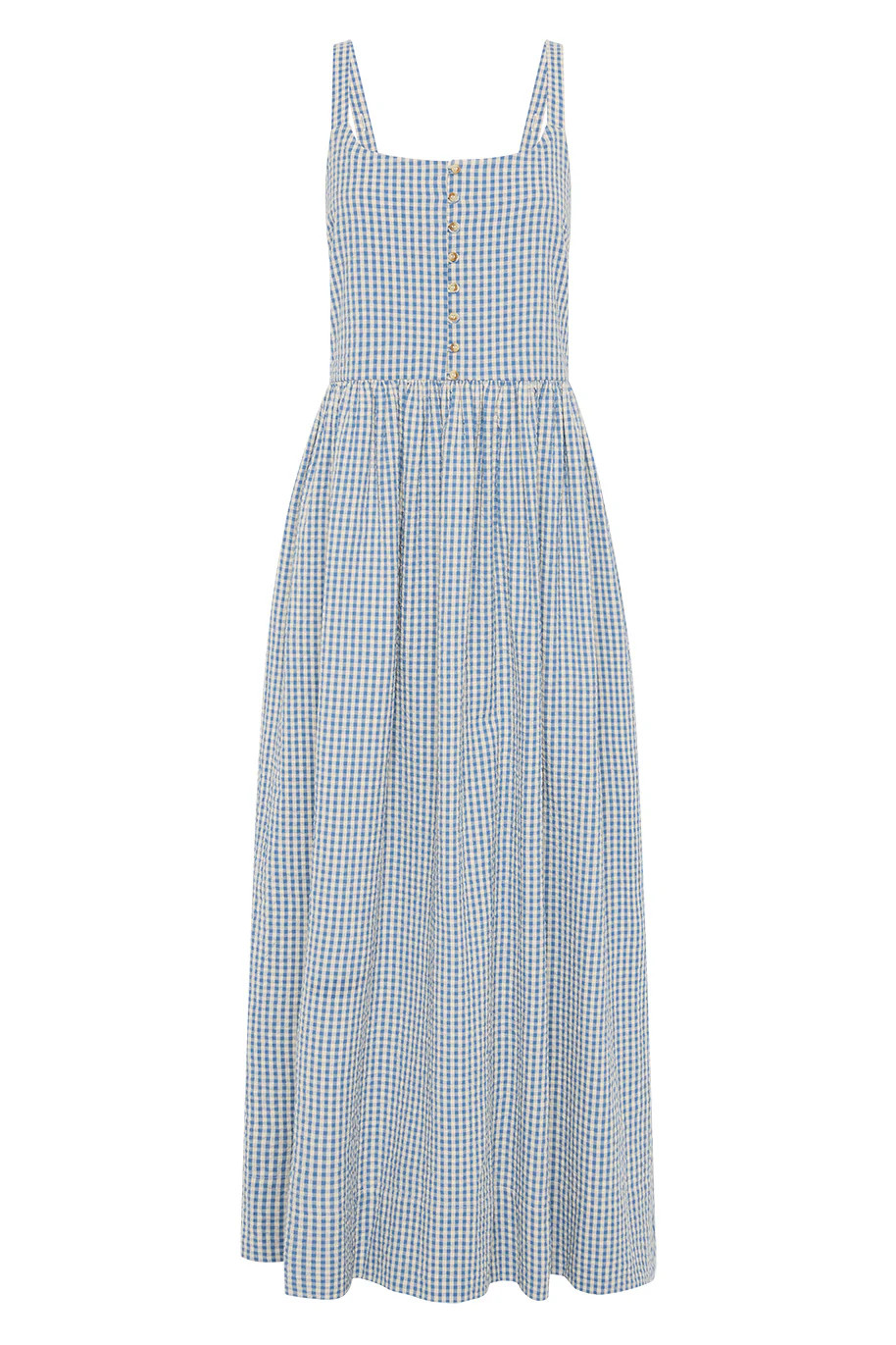 MIRA DRESS - BLUE GINGHAM | POSSE (US)