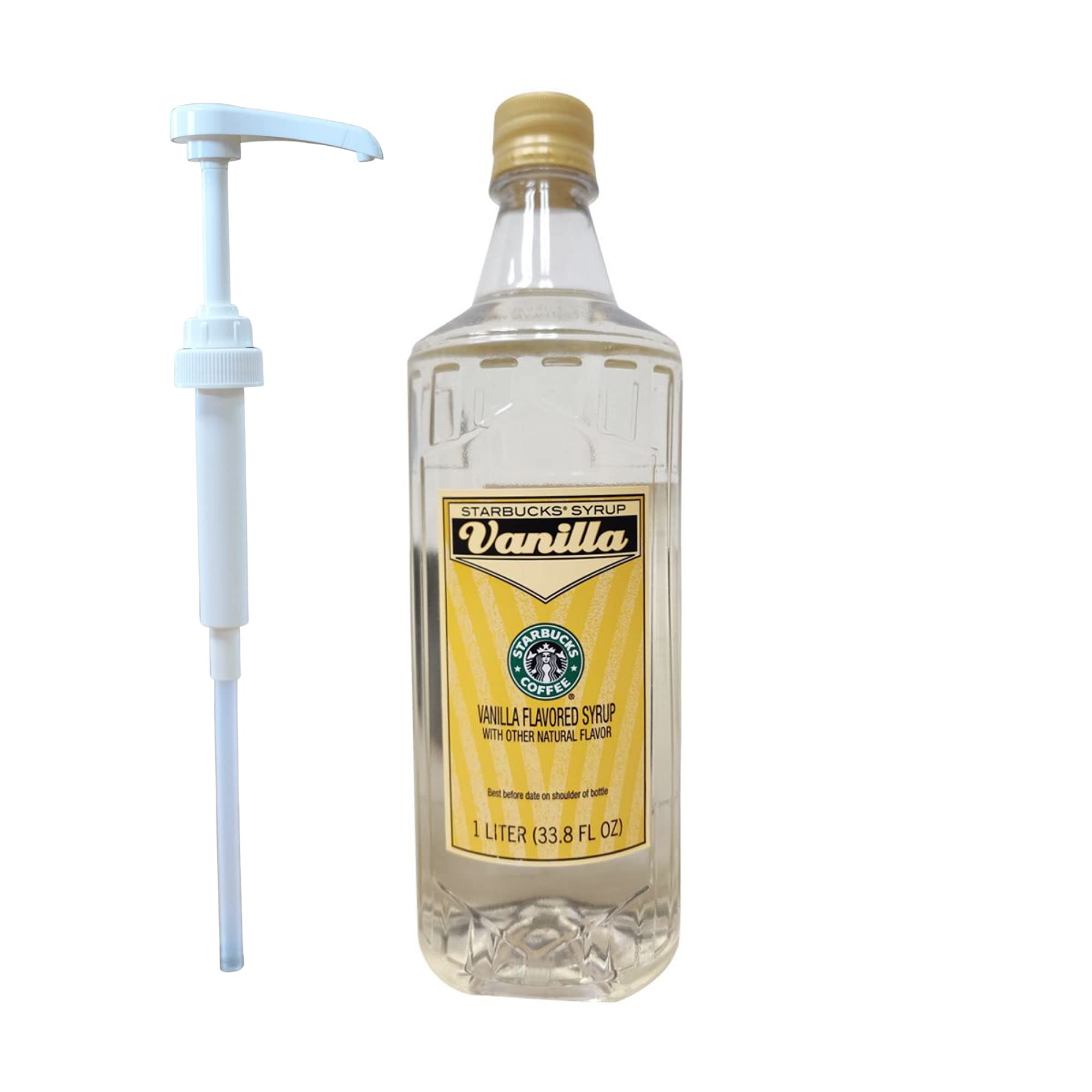 Starbucks Authentic Flavoring Syrup for Coffee and Tea with White Pump (Vanilla) | Amazon (US)