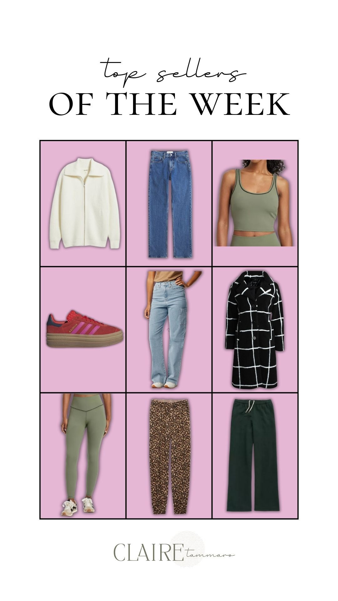 Top Sellers of the Week✨

top sellers, top sellers of the week, best sellers, weekly best sellers, abercrombie denim, target athleisure, target activewear, adidas sneakers, aerie, aerie sweatpants, denim, jeans, Claire Tammaro 

 #LTKFindsUnder50 #LTKFindsUnder100 #LTKStyleTip