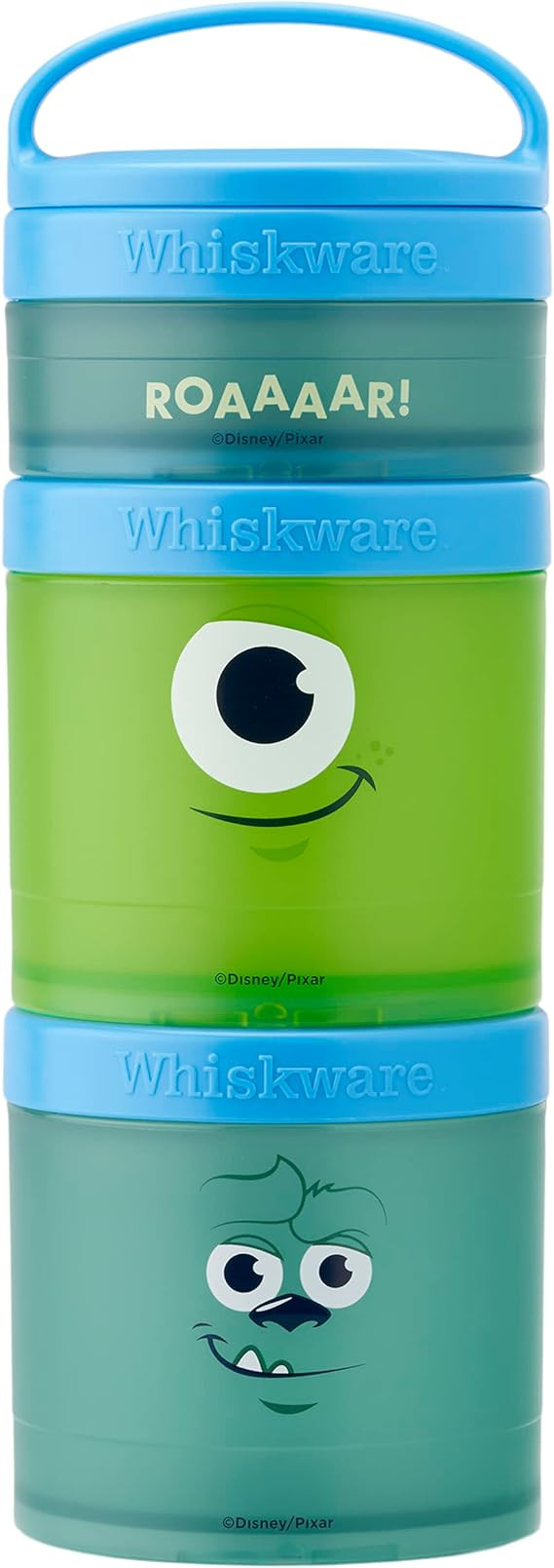 Whiskware Disney Pixar Stackable Snack Containers for Kids and Toddlers, 3 Stackable Snack Cups f... | Amazon (US)