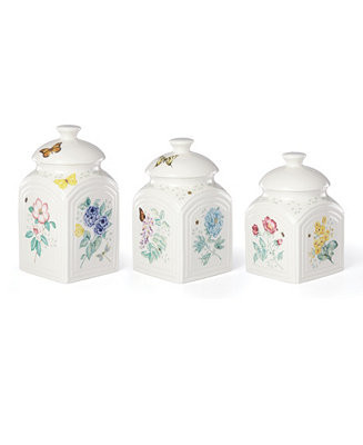 Butterfly Meadow 3 Pc. Canister Set | Macy's