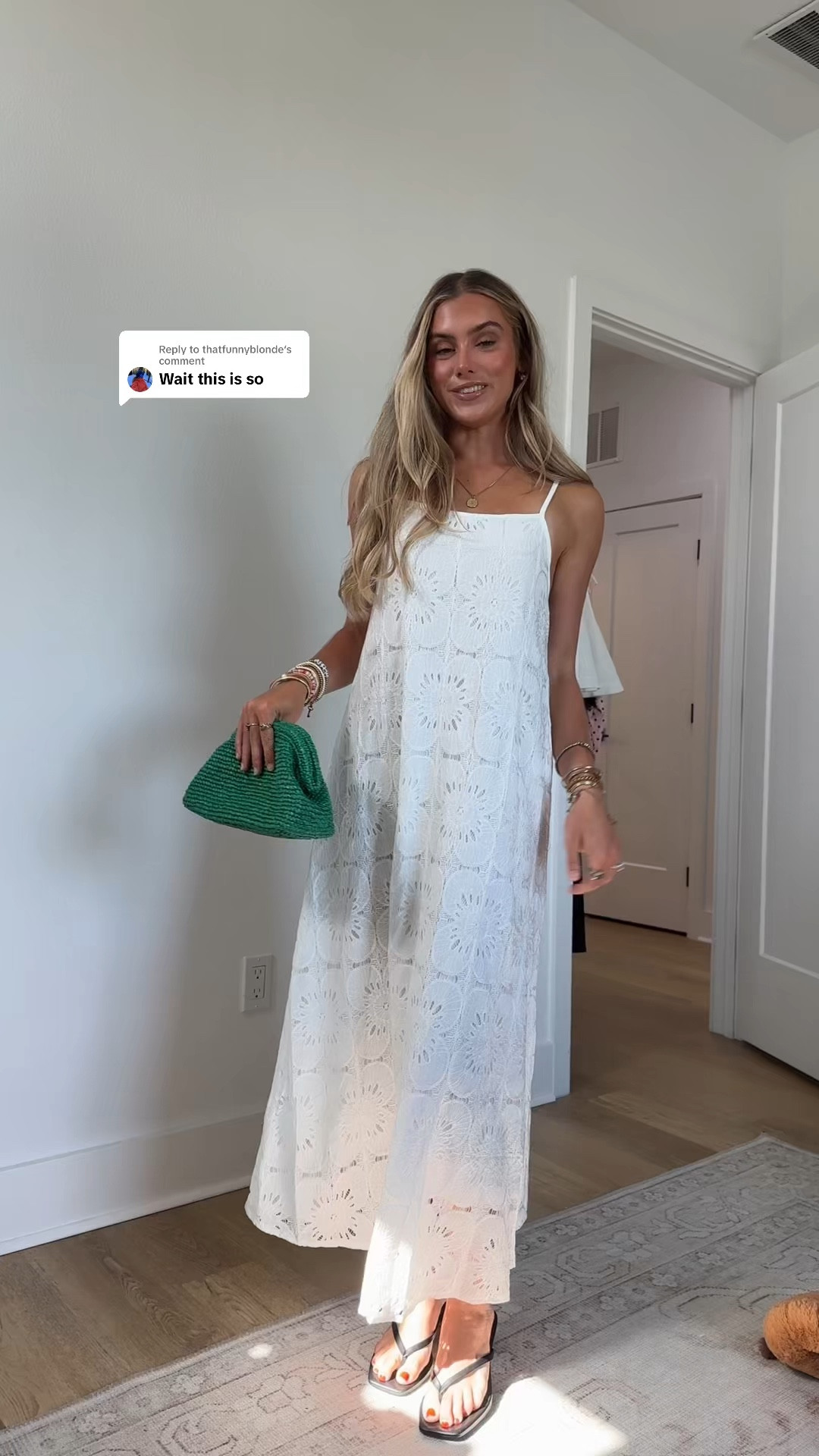 Amazon size small MEROKEETY Women's Summer Spaghetti Straps Sundress 2026 Casual Sleeveless Floral Lace Eyelet Boho Beach Maxi Dress

#LTKootd #LTKWedding #LTKSaleAlert