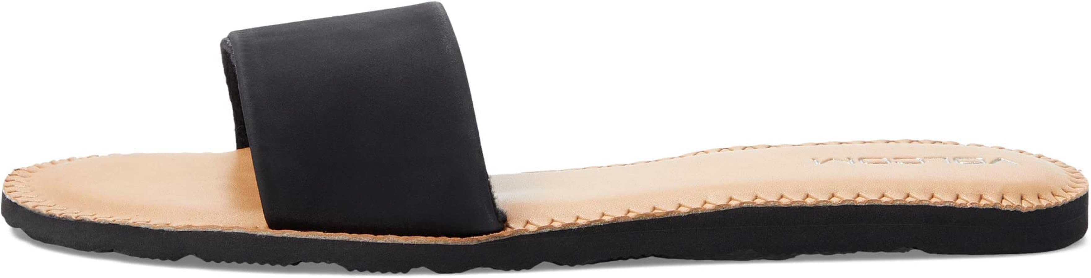 Volcom Women's Simple Synthetic Leather Strap Slide Sandal | Amazon (US)