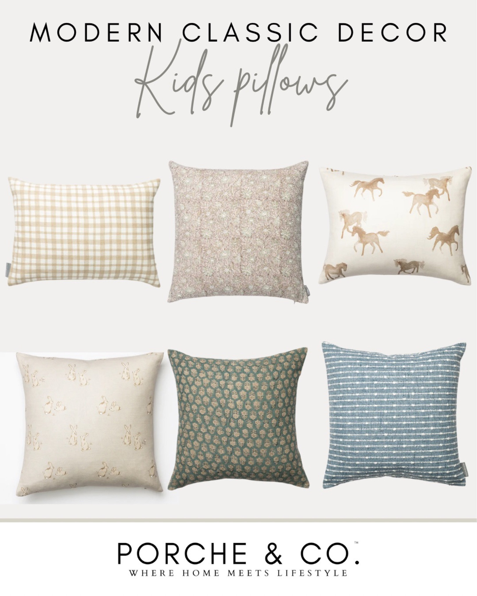 Modern classic kids pillows 
Kids bedroom decor
Kids room pillows 
#visionboard #moodboard #porcheandco

#LTKkids #LTKFind #LTKstyletip