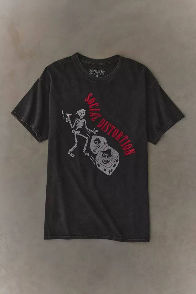 Social Distortion Dice Graphic Tee in Black, Men's at Urban Outfitters | Urban Outfitters (US and RoW)