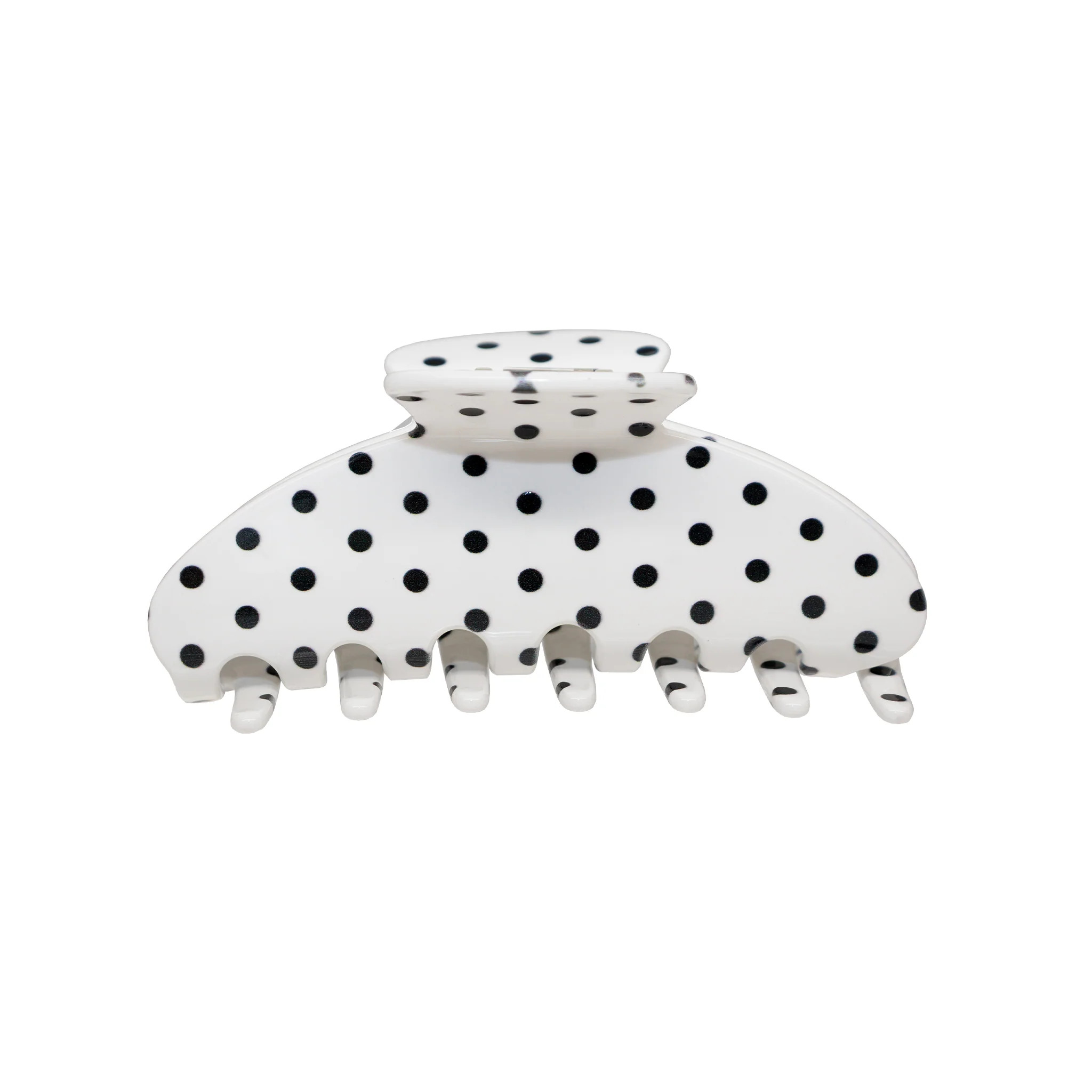 Big Effing Clip in Blanc Polka Dot | Emi Jay