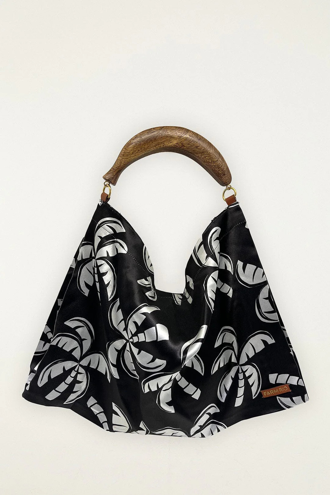 Black And White Scarf Tote Bag | FarmRio (US)